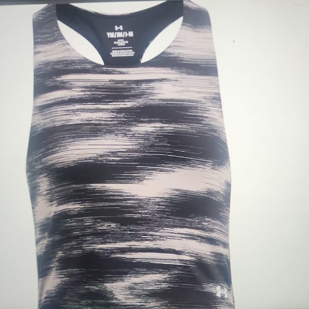 Under Armour Girls Motion Printed Crop Tank Size YS